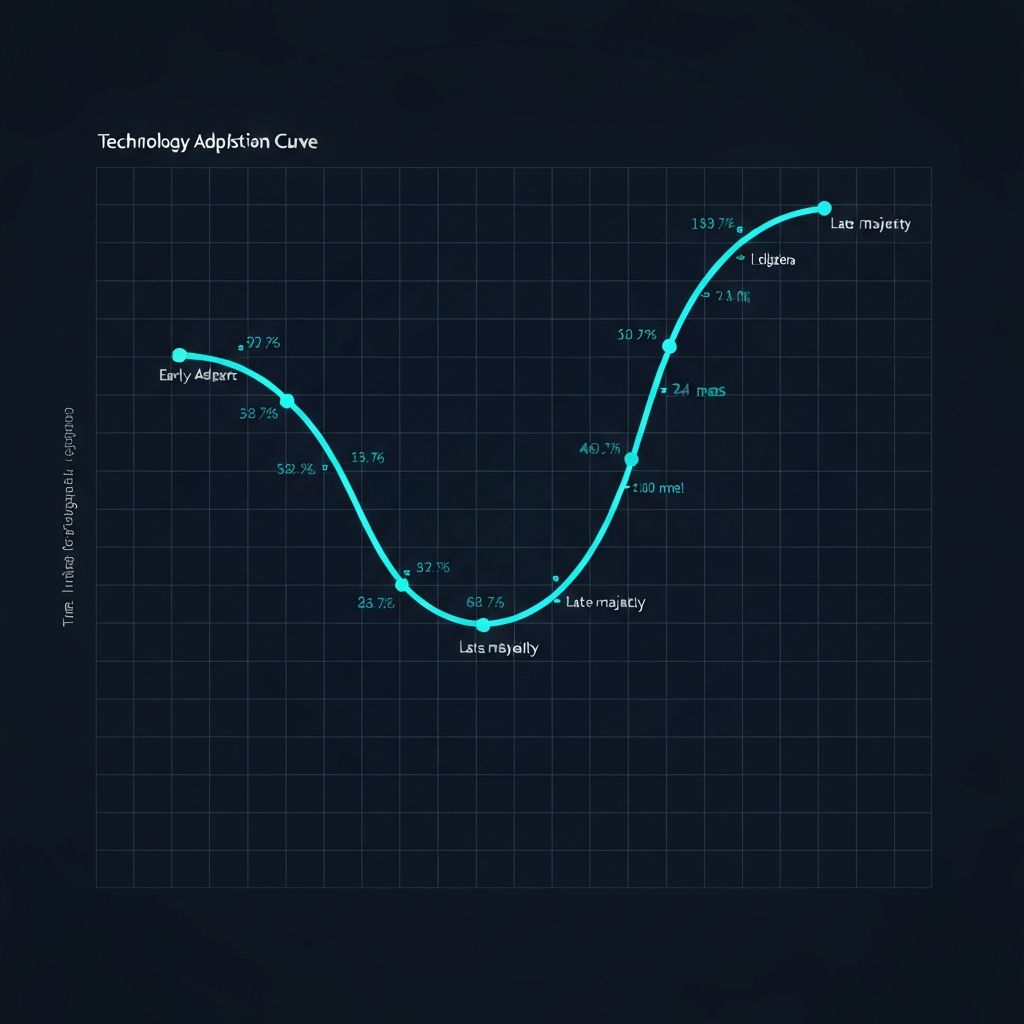 Technology Adoption Curve Visualization